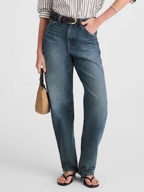 Madewell The Balloon Jean Women’s Size 27 Tall Greendale Wash Barrel Slouchy